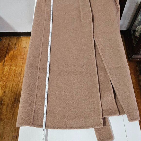 Mango Wool coat with handmade belt Medium Brown Women's Size XS 57006721 - Picture 12 of 12